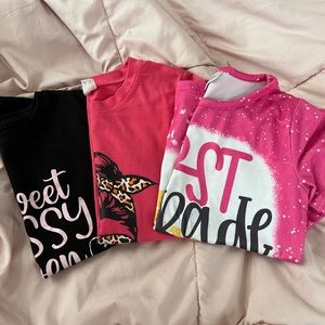 Girls “7 Years Old” and “First Grade” tshirts bundle, size 7/8